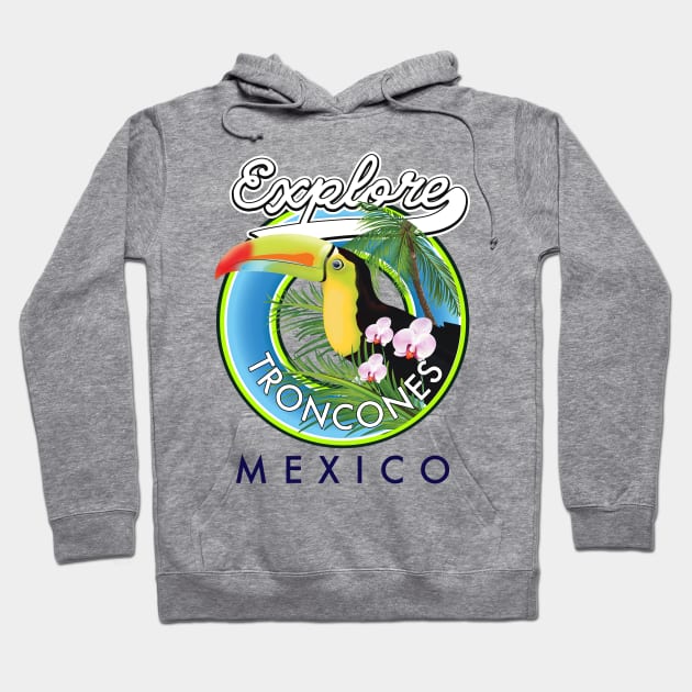 Explore Troncones Mexico retro logo Hoodie by nickemporium1